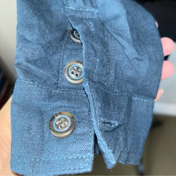 Jolt Jacket Medium Cropped Bomber Embroidered Button Front Pockets Slouchy Teal - Picture 6 of 14